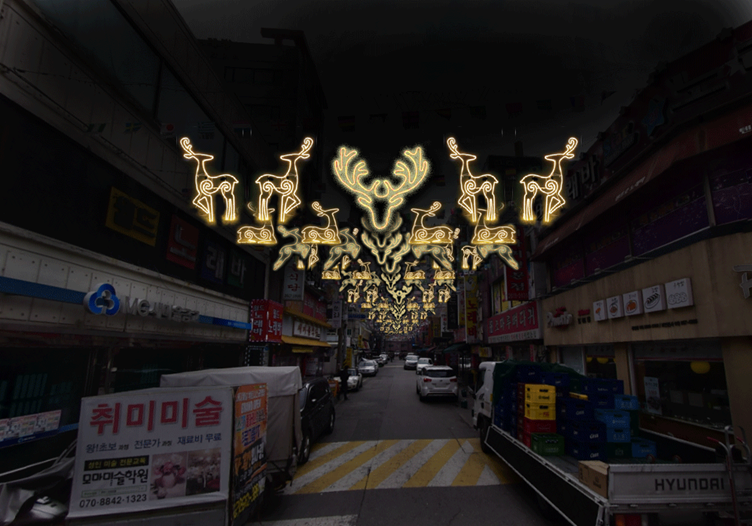 먹자골목 조명 (제안중)